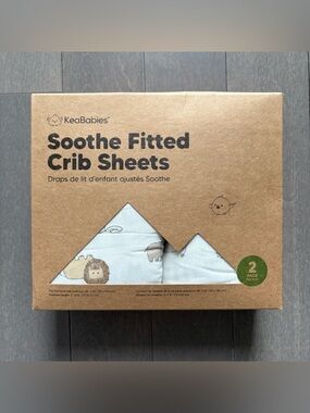NIB 2-Pack Crib Sheets 100% Organic Cotton
